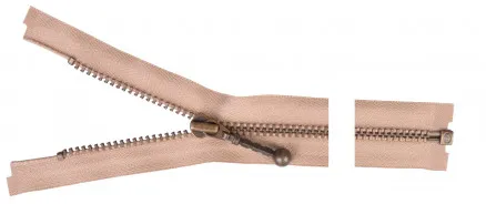 YKK Jakoketju Antiikkimessinki 30cm 4mm Beige